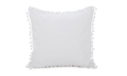 white tassels pillow 26X26