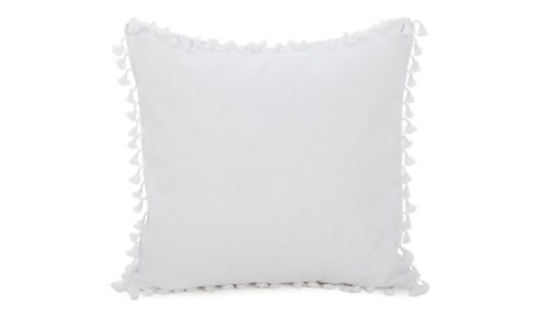 white tassels pillow 26X26