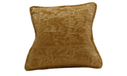 Golden Embroided Corded Pillow Cover - 18x18 | Decor Team